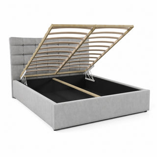 PIKKER łóżko kontynentalne tapicerowane z pojemnikiem — zdjęcie 4