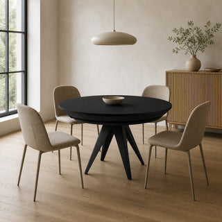 VENI OAK BLACK rozkładany stół do jadalni czarny dąb — zdjęcie 2