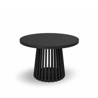 LAMOS OAK BLACK rozkładany stół do jadalni czarny 110–210 cm — zdjęcie 1