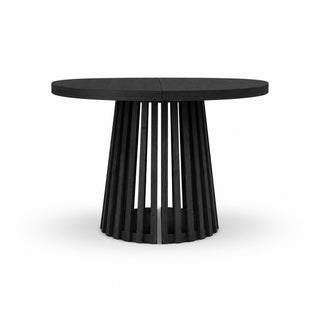 LAMOS OAK BLACK rozkładany stół do jadalni czarny 110–210 cm — zdjęcie 3