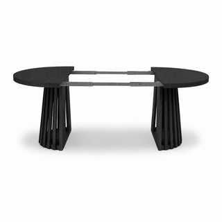 LAMOS OAK BLACK rozkładany stół do jadalni czarny 110–210 cm — zdjęcie 5