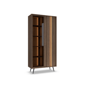 LUMA OAK wysoka witryna z oświetleniem LED — zdjęcie 6