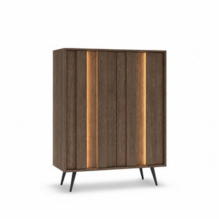 LUMA OAK MINI wysoka komoda 93,5 cm z oświetleniem LED — zdjęcie 2
