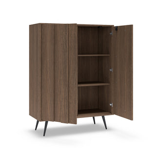 LUMA OAK MINI wysoka komoda 93,5 cm z oświetleniem LED — zdjęcie 4