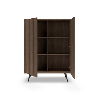 LUMA OAK MINI wysoka komoda 93,5 cm z oświetleniem LED — zdjęcie 5