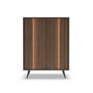 LUMA OAK MINI wysoka komoda 93,5 cm z oświetleniem LED — zdjęcie 7
