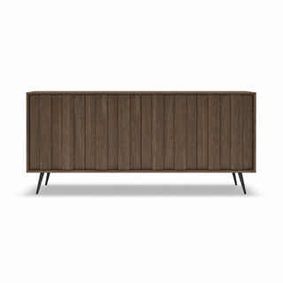 LUMA OAK LONG Komoda czterodrzwiowa z oświetleniem LED — zdjęcie 3