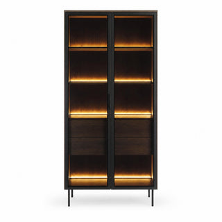 SOLA OAK Witryna dwudrzwiowa z oświetleniem LED — zdjęcie 3