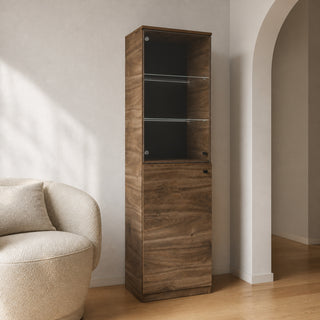 MONA LL wysoka witryna 80 cm Brandy Castello — zdjęcie 2