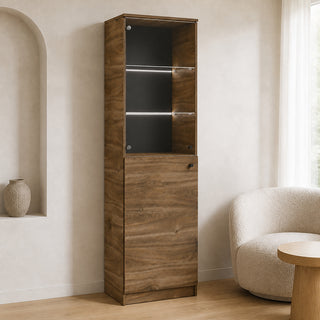 MONA LED wysoka witryna 80 cm Brandy Castello — zdjęcie 2