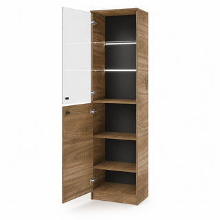 MONA LED wysoka witryna 80 cm Brandy Castello — zdjęcie 3
